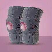 2Pcs Sport Protective Knee Brace Double Spring Compression Knee Protector