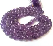 [Shree_Narayani] Amethyst jap mala 108 Beads Necklace Handmade Knotted Buddha Prayer Yoga Energy 7 Chakra Healing Beaded Strand Jewelry