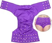 Pocket Nappy, Adult Pocket Diaper, Adjustable Adult Nappy, Reusable Adult Nappy, Diaper, Washable Adult Pocket Nappy Breathable Leakfree[Purple]
