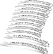 Rhinestone Bobby Pins, Small Crystal Bobby Pins, Bobby Pins Bulk for Lady Women Girls 24pcs Rhinestone Bobby Pins