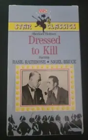 NEW SEALED Dressed To Kill VHS Movie VCR Video Basil Rathbone Sherlock Holmes