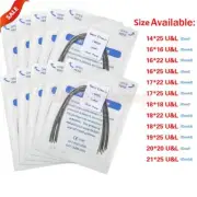 10-100pcs dental Alambres de arco rectangular Niti superelásticos de ortodoncia
