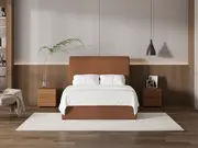 My Style Tapered Headboard & Drawer Base - Double / Gingerbread / Gas Lift Base