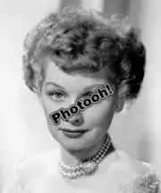 Lucille Ball In Pearls Celebrity REPRINT RP #8564
