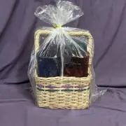 Vintage Tupperware set of 4 Acrylic Tumblers with carry basket