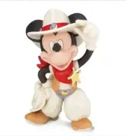 New Boxed Lenox Disney Rodeo Cowboy Mickey Mouse Figurine.