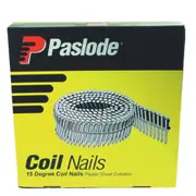 Paslode 45 x 2.5mm 15° Hot Dipped Galvanised Pneumatic Plastic Collated Coil Ring Nail - 1800 Pack