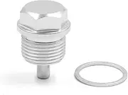 XYWHPGV M20 x 1.5 Silver Tone Magnetic Engine Oil Pan Drain Bolt Screw w Billet for Car(ae50f 8d3f1 30517 9dcf9 b5bf6 3ad71