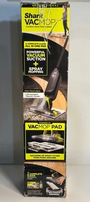 Shark VACMOP Cordless Hard Floor System VM25126 Gray Vacuum & Mop OPEN BOX