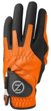 Men's Compression-Fit Synthetic Golf Glove, Universal Orange Right Individual