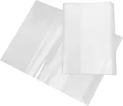 COMNESTBI 10Pcs Clear Book Cover Adjustable Book Protection for Textbooks Soft Cover Books Easy to Use Scratch Resistant Present for Students