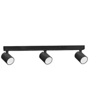 Interior 3XLight Adjustable Bar Base Surface Mounted Spot Light Black