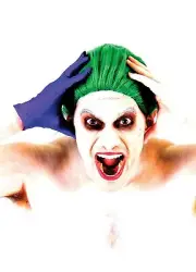 Adult Men's Criminal Mastermind Joker Haha Green Wig Halloween Costume Accessory
