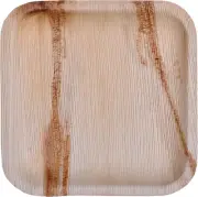 Atmos Green 25 pack 8" Square Palm Leaf Dinner Plate Compostable disposable prem