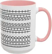 Lizihaowu F*Ck This Shit Mug, Hidden Message Coffee Mugs, F This S Mug Ceramic Cup (Pink)
