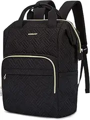 BAGSMART Laptop Backpack 15.6 Inches Women Backpack Stylish Stitch Pattern