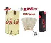 raw organic KING size pre rolled cone +RAW PHOENIX ULTIMATE SMOKERS LIGHTER