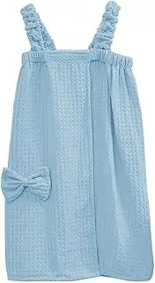 [Zqkimzi] Adjustable Shower Wrap Robe, Spa Towel Bathrobe, Swimming Pool Towel Wrap, Gym Towel Robe Skirt, Adjustable Design Wearable Shower Wrap for Bathing, Spa, Swimming Pool, Gym, Beach