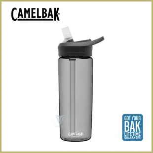 【CamelBak】CB2466001060 600ml eddy+多水吸管水瓶RENEW 炭黑