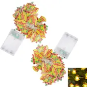 2pcs Christmas Lights Jingle Bell Gift Box String Lights for Xmas Party Home Decorations-Style 1