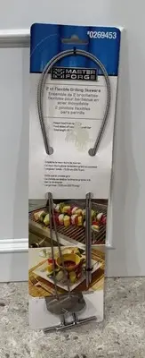Master Forge #0269453 Flexible Grilling Skewers 2 packs 28.75”
