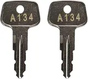 A134 Yakima Replacement Key,SKS roof Rack Key,Replacement Keys for Yakima SKS Ski,Roof Racks,Cargo Box,Carrier Racks and Crossbars with Code Series A134[2 pcs]