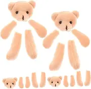 4pcs Plush Bear Semi-Finished Costumes Clothing Decorative Bear Clothing Supply DIY Crafts Garment Ornament Kids Costumes Pp Cotton Material Pants Child