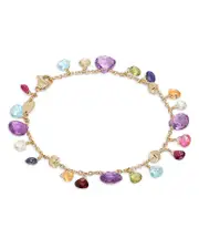Marco Bicego 18K Yellow Gold Paradise Amethyst & Mixed Gemstone Bracelet