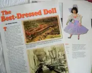 18p History Article Paper Doll - Antique Dennison Crepe Paper Dolls