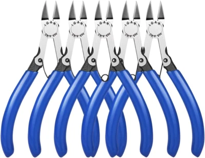 IGAN-330 Wire Flush Cutters (Pack of 5), Precision Electronic Model Sprue Wire C