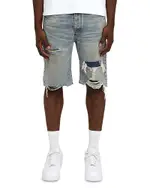 Purple Brand Faros Relaxed Fit Patched Shorts