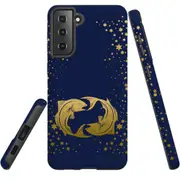 For Samsung Galaxy S22+ Plus Case, Armour Cover, Pisces Drawing