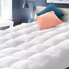 Mattress Topper Pillow Top Matress Pad Bed Cover Extra Thick Fitted Deep Pocket