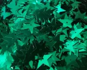 Lot of 1,000 pcs Metallic Green 15mm Flat Star Shape Loose Sequins Sewing Crafts