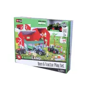 52pc Maisto Farmland Farm Shed w/Tractor Diecast Kids/Childrens Playset Toy 3+
