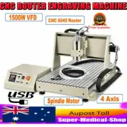 USB 4axis 1.5KW CNC 6040Z Router Engraver Carving Mill Wood Machine Metal Carver