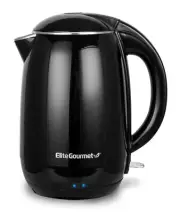 Elite Gourmet 1.8L Black Electric Water Boiler Kettle Cool Touch Design