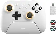 8BitDo Ultimate 2 Bluetooth Controller with TMR Joysticks for Switch, Windows PC, Gaming Controller with Switchable Hall Effect/Tactile Triggers, RGB Fire Ring, Charging Dock,Vibration and Motion