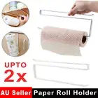 Over The Door Paper Towel Holder Under Cabinet Rack Hanger Roll New Metal Hanger