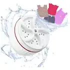 3 in 1 Mini Washing Machine Portable Rotating Ultrasonic Turbine Washer USB NEW
