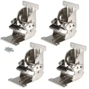 4 Pcs Folding Table Leg Hinges 90 Degree Brackets Support for Workbench Table