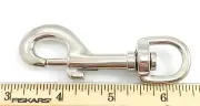 SWIVEL SNAP BOLT HOOKS 1/2" Nickel Silver Finish 6 pcs
