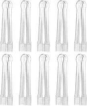 10 PCS Plastic Serving Tongs, Buffet Serving Tongs, Clear Small Serving Tongs, Utensils, Buffet Ice Sugar Mini