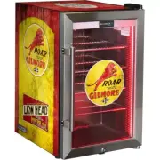 Gilmore Vintage Fuel Pump Branded Triple Glazed Alfresco 70 Litre Bar Fridge ...