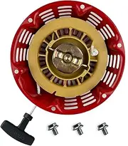 TURBOTUNITY GX390 Recoil Starter Pull Start for Honda GX340 GX610 GX620 11hp 13hp 28400-ZE3-W01 28400-ZE3-W01ZA and Clones 339c 389cc 420cc 439cc 459cc Red for Pressure Washers Generators etc.