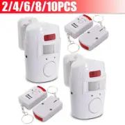 2/4/6/8/10pcs Home Alarm System House Motion Sensor Shed Security Wireless PIR