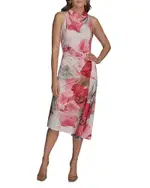 Donna Karan Asymmetric Midi Dress