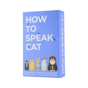 100pc Gift Republic How to Speak Cat Language Cards Deck Trivia Party Game Set