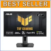 High-Performance 27” TUF Gaming Monitor, Ultra-Fast 280Hz, G-SYNC Compatible