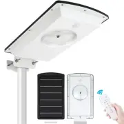 Solar Street Lights Outdoor Motion Sensor, Dimmable & Cool White(6000K) & War...